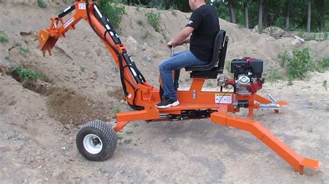 towable mini excavator canada|tow behind mini excavator.